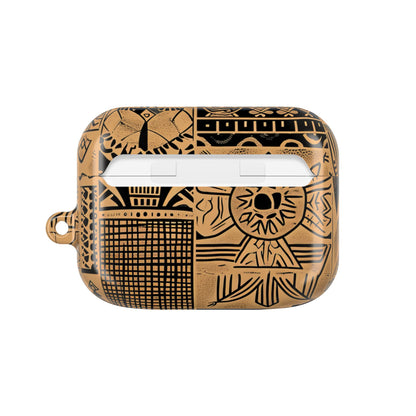 Celestial Faces Brown - AirPods Cover