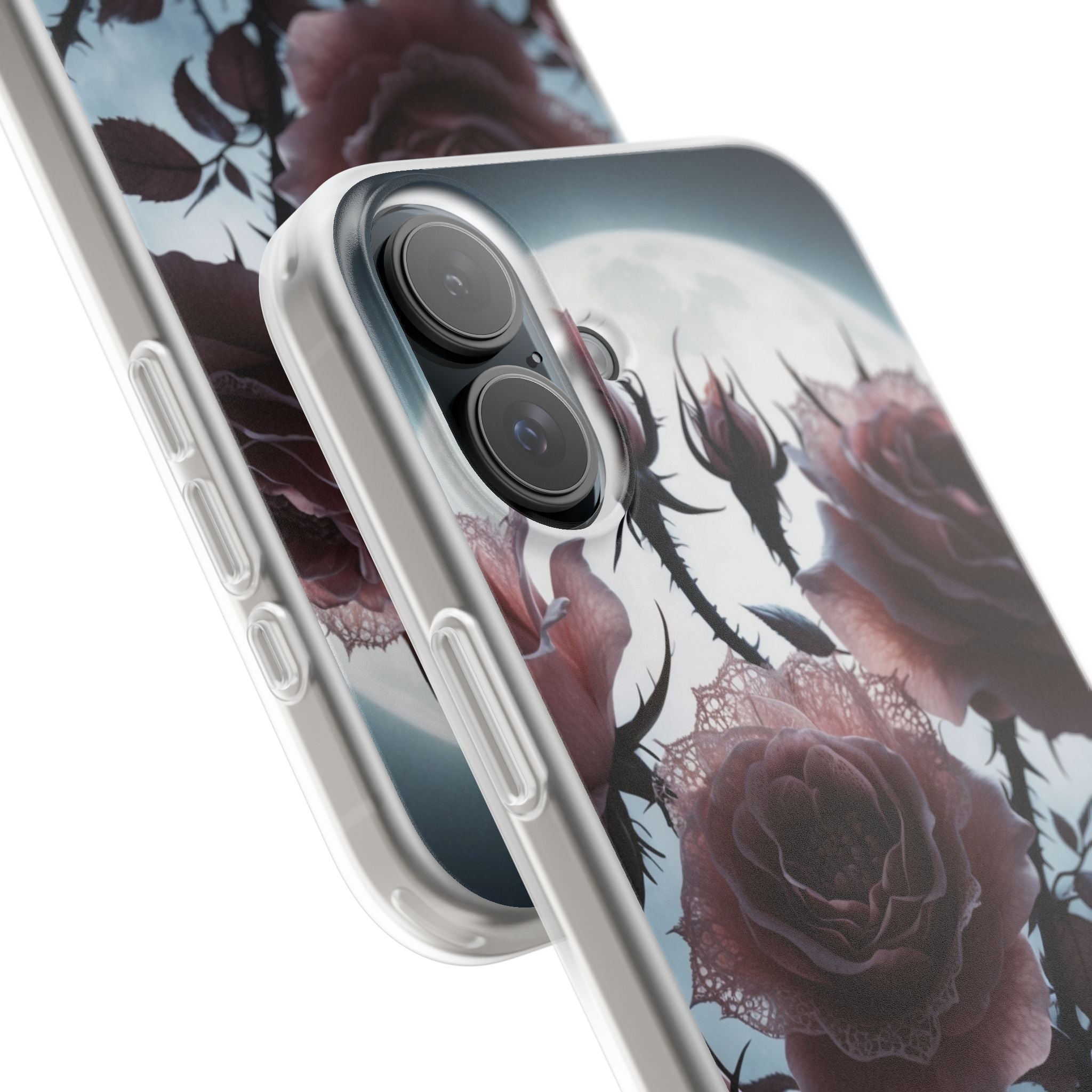 Lunar Lace Petals · Soft Coque de téléphone pour iPhone