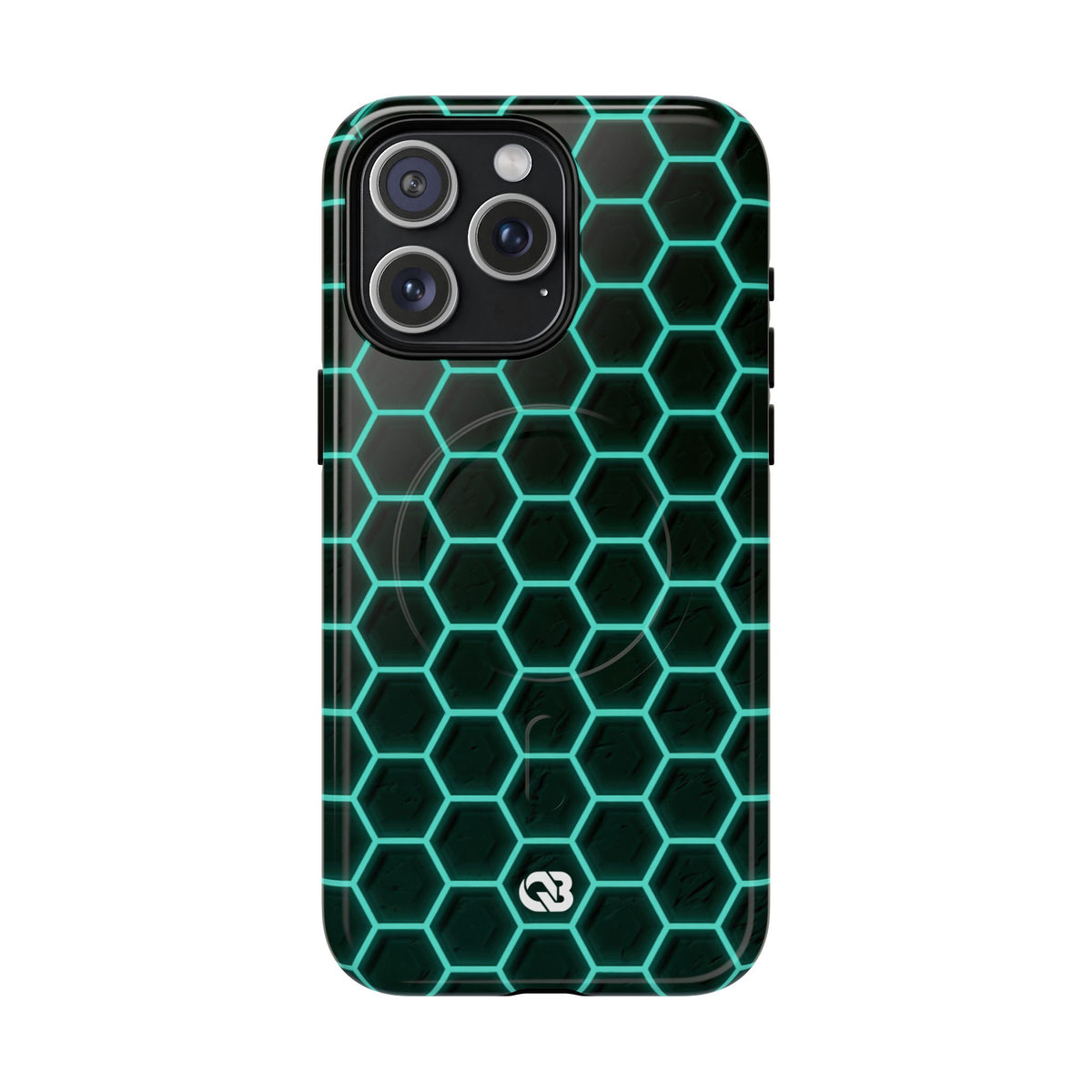 Neon Hex Spectrum · Tough 2.0 Magnetic Phone Case for iPhone · Teal