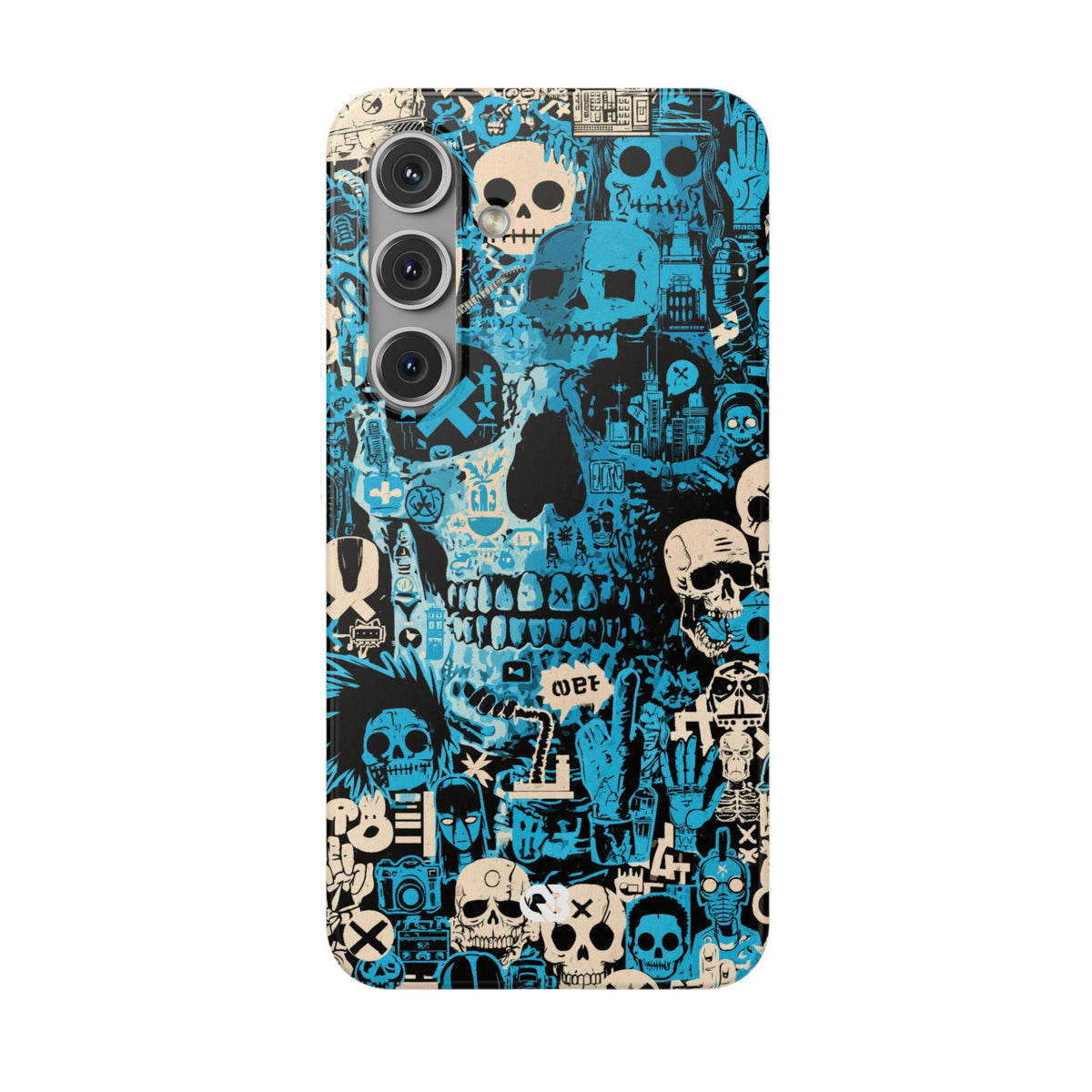 Electric Skull Graffiti · Lite Phone Case for Samsung · Blue