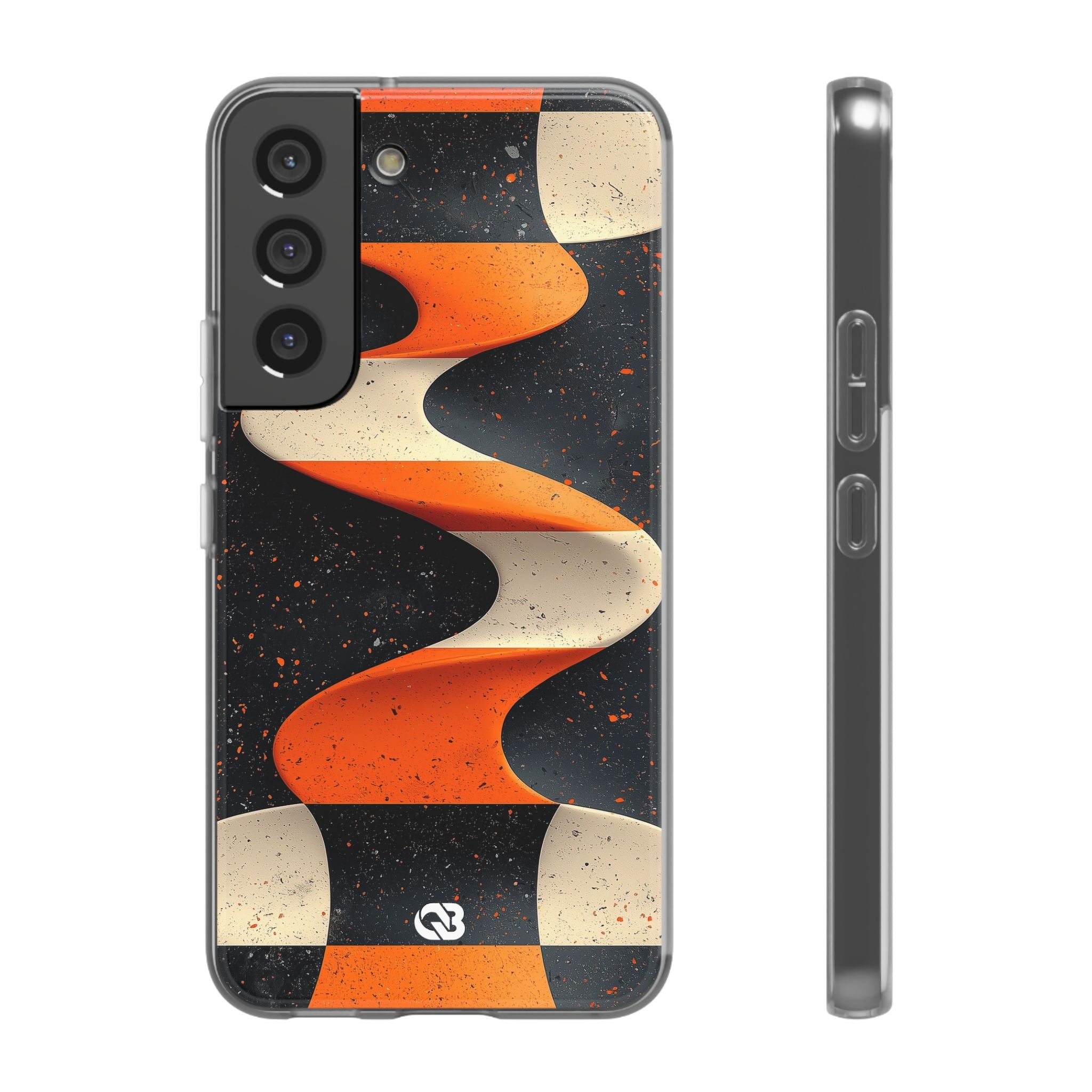 Orange Grit Twist · Soft Phone Case for Samsung