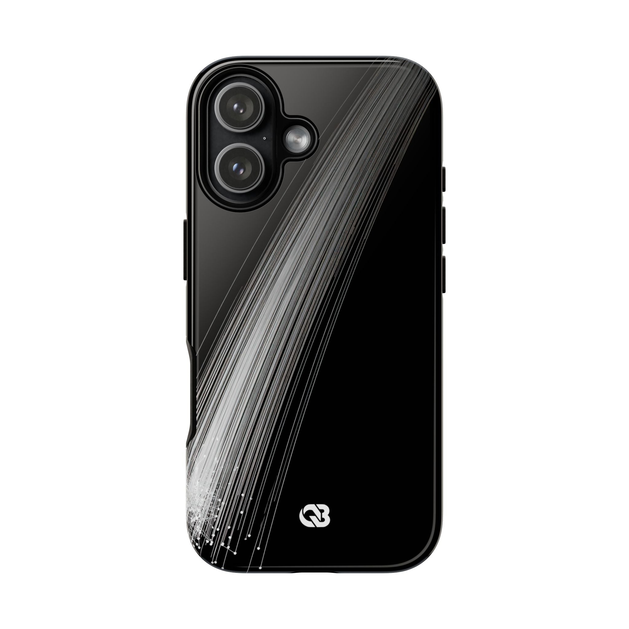 Black Tough Phone Case for iPhone - Linear Velocity Beam