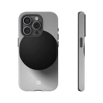 Grey Tough Phone Case for iPhone - Matte Onyx Sphere