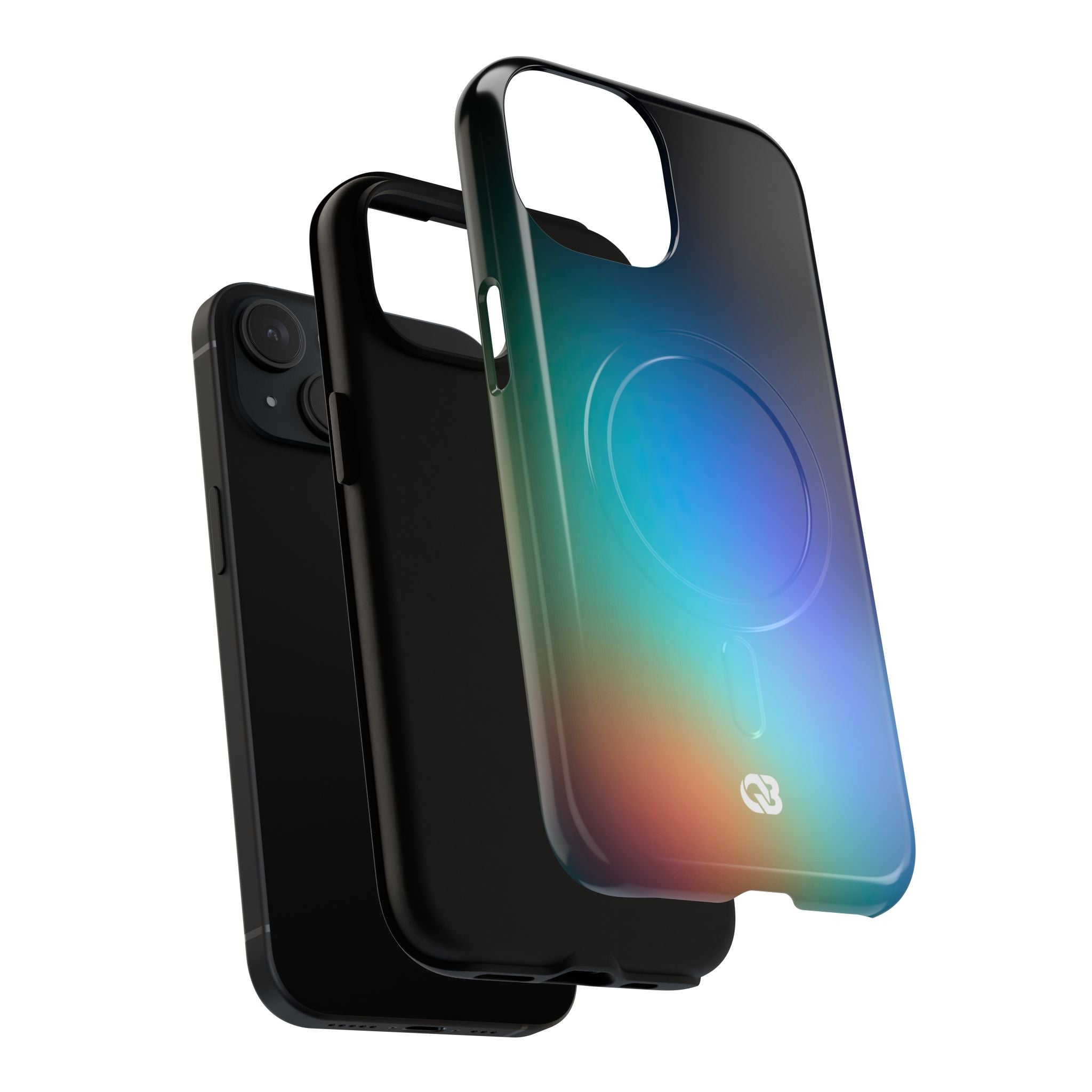 Black Tough 2.0 Magsafe Phone Case for iPhone - Electric Prism Grain
