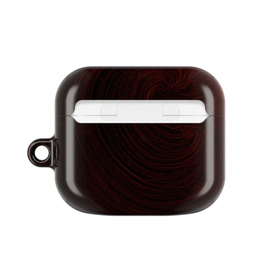 Crimson Solar Orbit · Hard Case for AirPods & AirPods Pro · Red