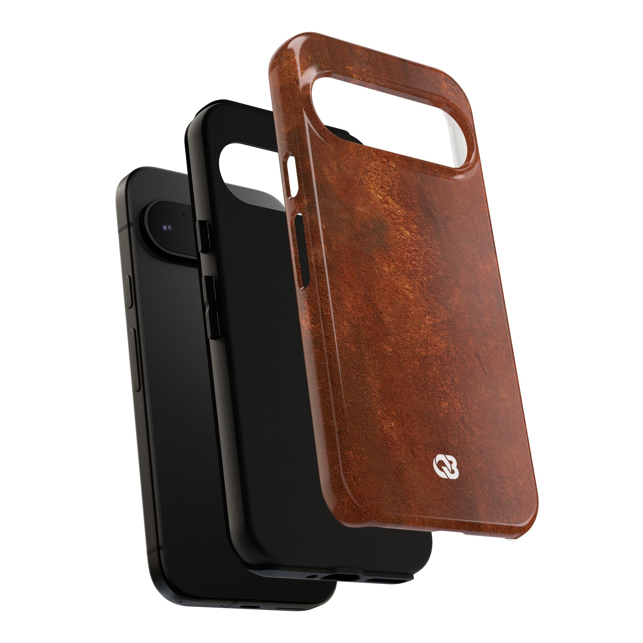 Orange Tough Phone Case for Google Pixel - Oxidized Iron Crust