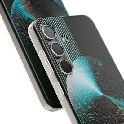Blue Lite Phone Case for Samsung - Cyan Vector Sphere
