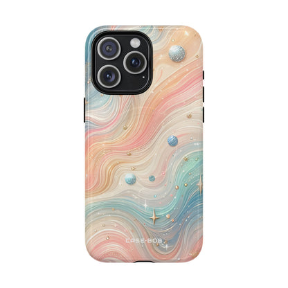 Iridescent Swirls iPhone 15 Pro Max Case - Tough+