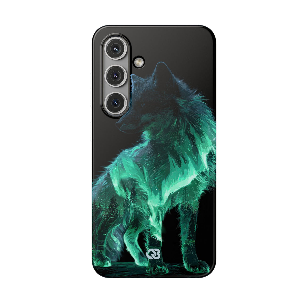 Nordic Aurora Fox · Lite Phone Case for Samsung · Teal
