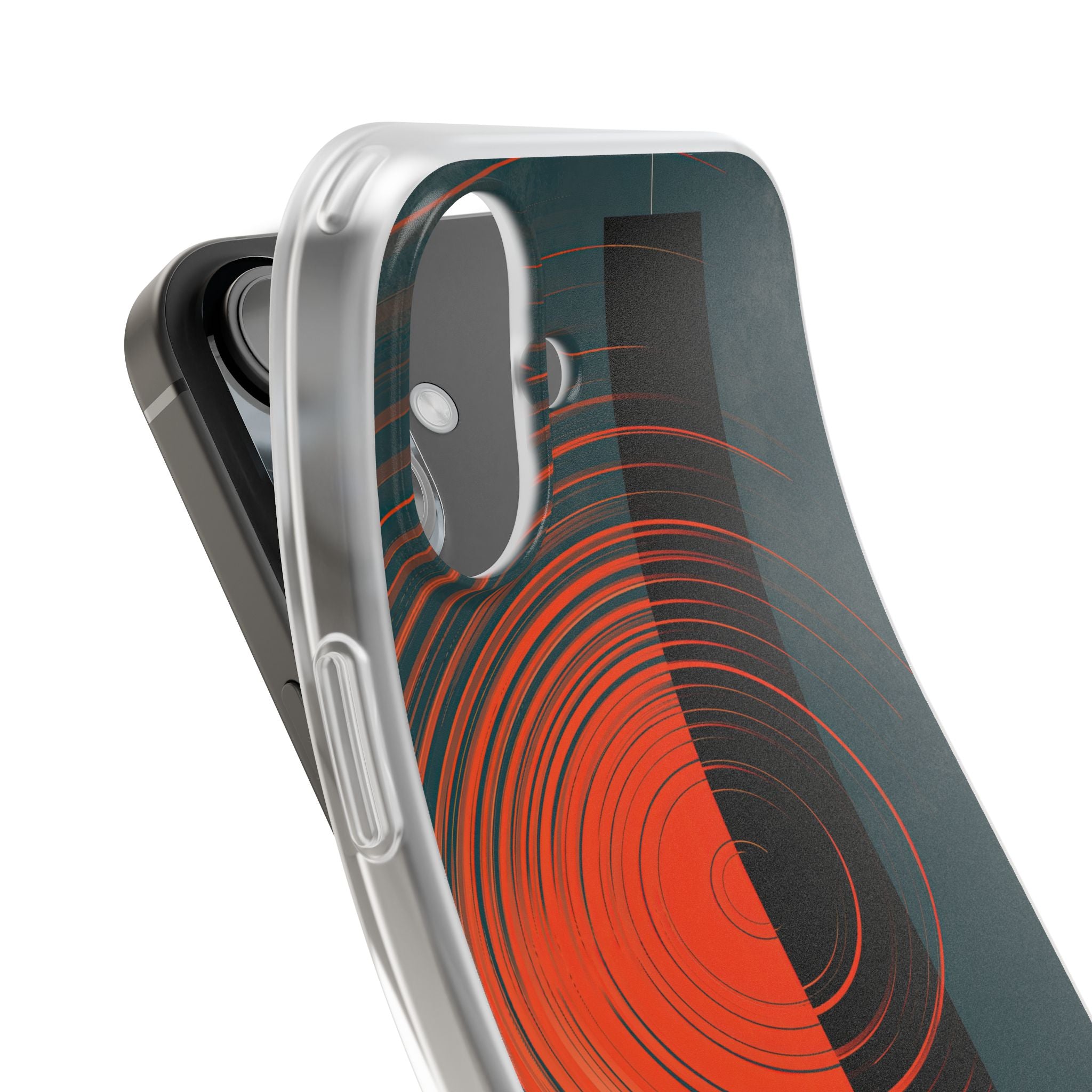 Teal Lite Phone Case for iPhone - Burnt Slate Radial