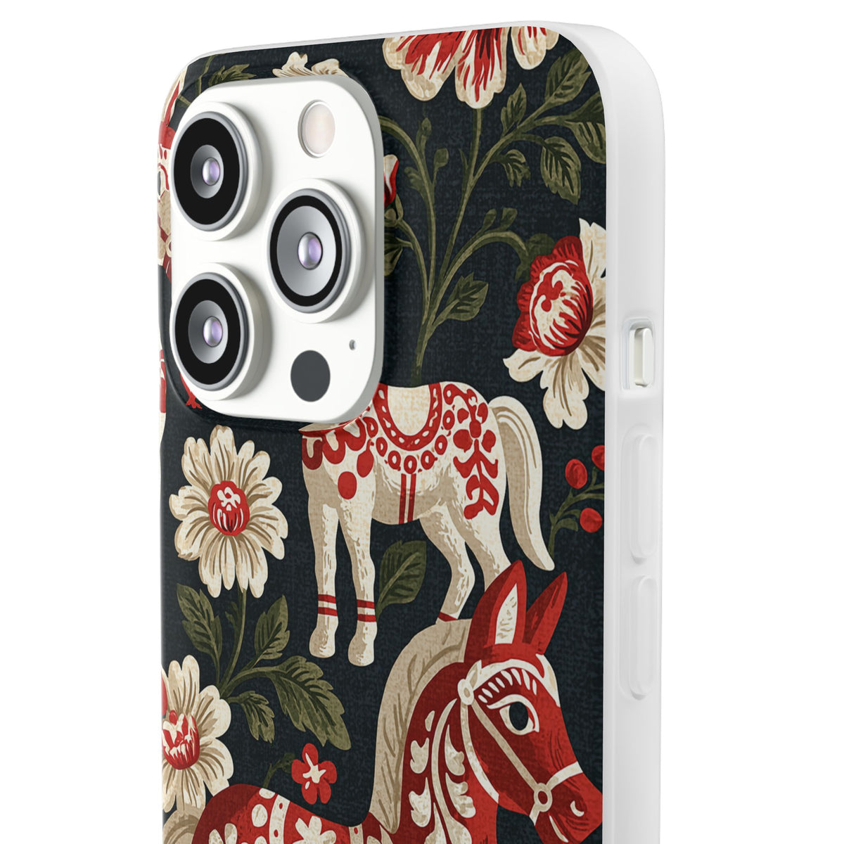 Nordic Dala Meadow · Lite Phone Case for iPhone ·  Red