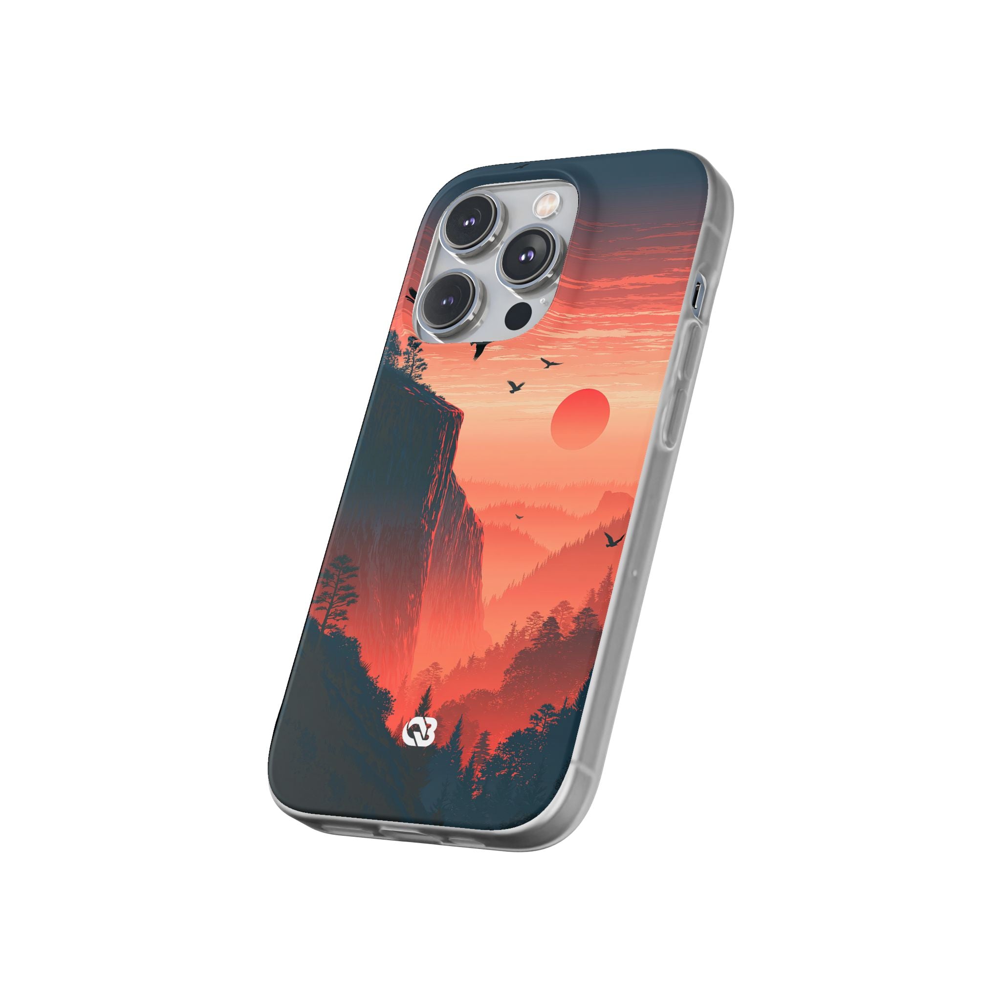Orange Lite Phone Case for iPhone - Crimson Ridge Flight