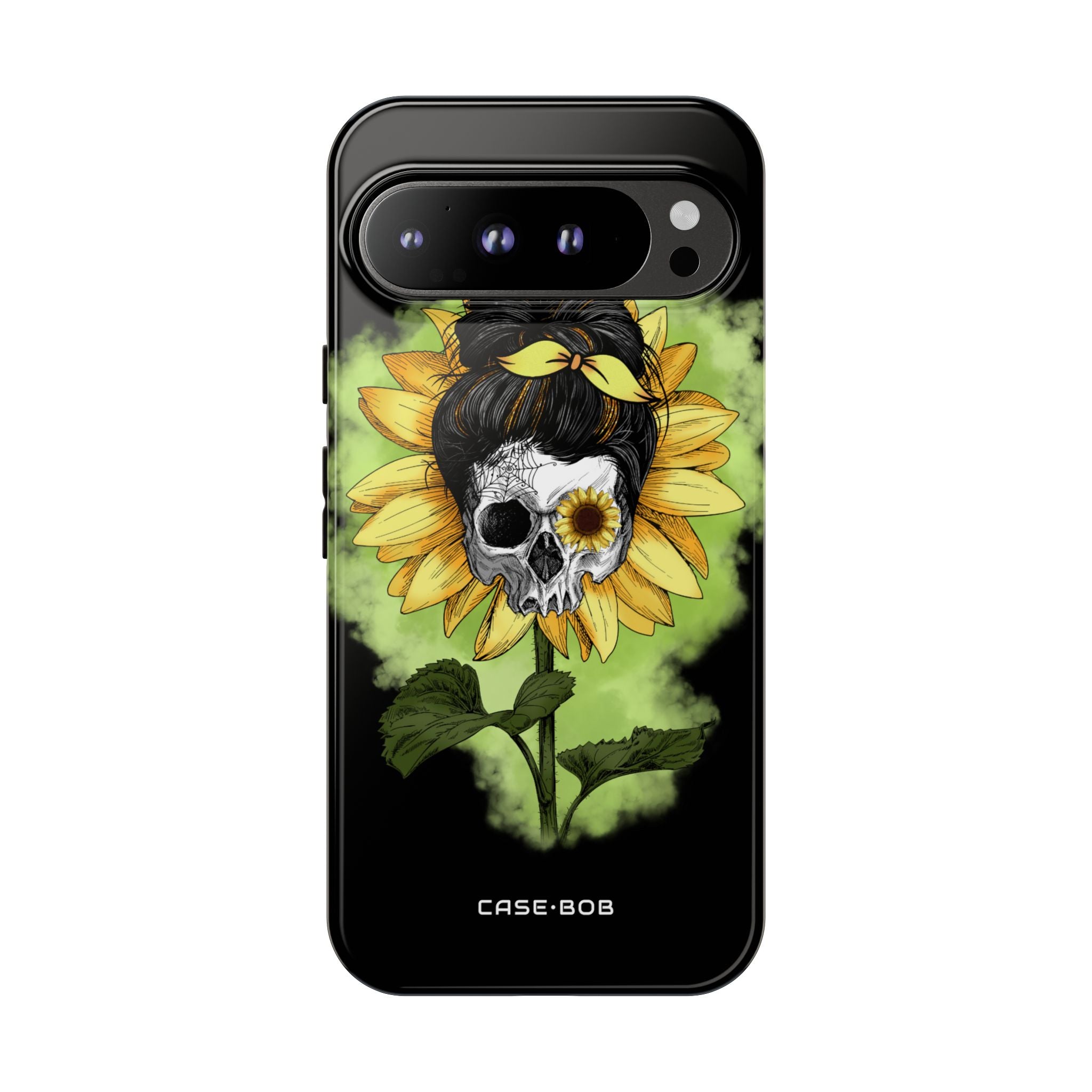 Sonnenblumen-Schädel Google Pixel 9 Pro XL Case - Tough