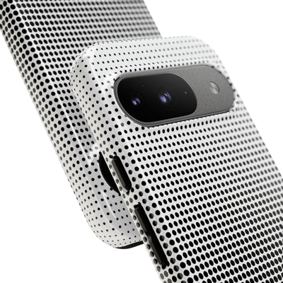 Black Tough Phone Case for Google Pixel - Obsidian Halftone Flux