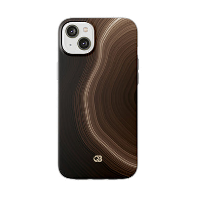 Brown Lite Phone Case for iPhone - Bronzed Canyon Relief