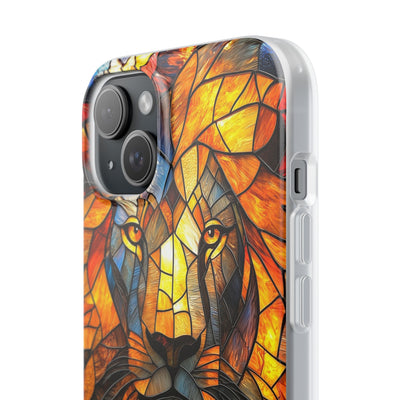 Amber Glass Lion · Soft Phone Case for iPhone