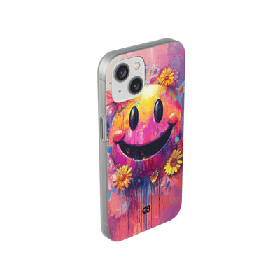 Vivid Grin Graffiti · Soft Phone Case for iPhone