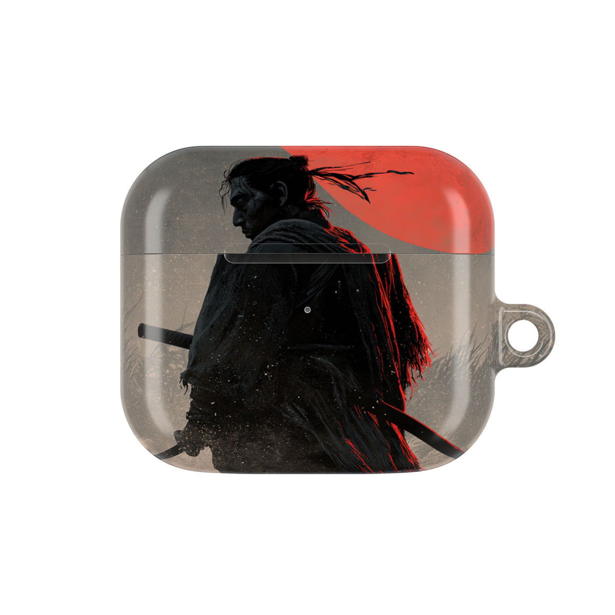 Crimson Moon Ronin · Hard Case for AirPods & AirPods Pro · Black