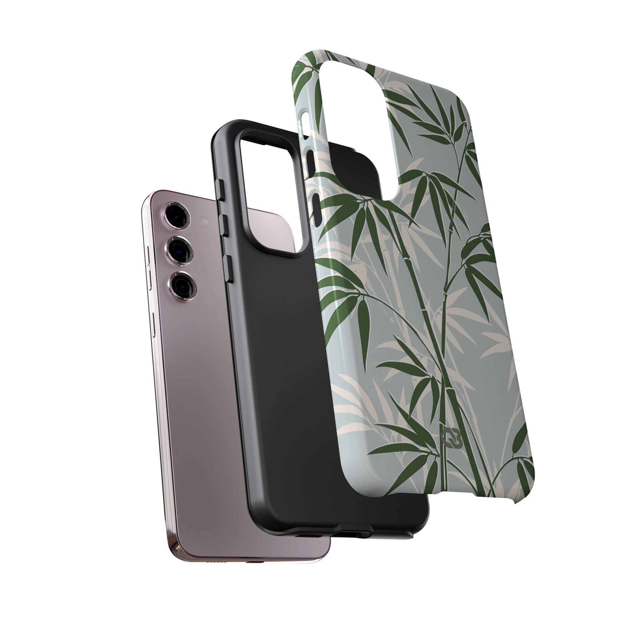 Green Tough Phone Case for Samsung - Kyoto Bamboo Canopy