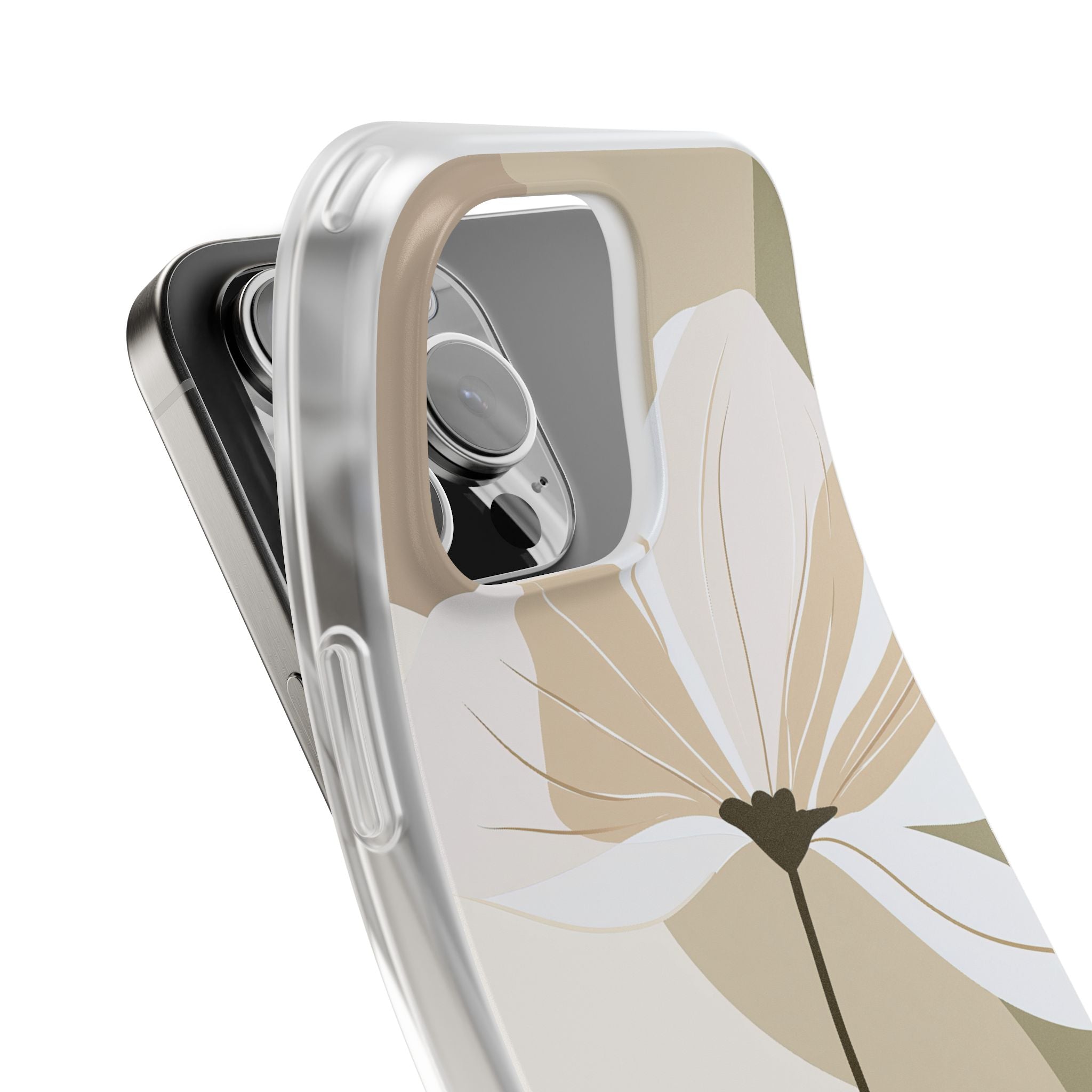Beige Lite Phone Case for iPhone - Sage Linen Magnolia