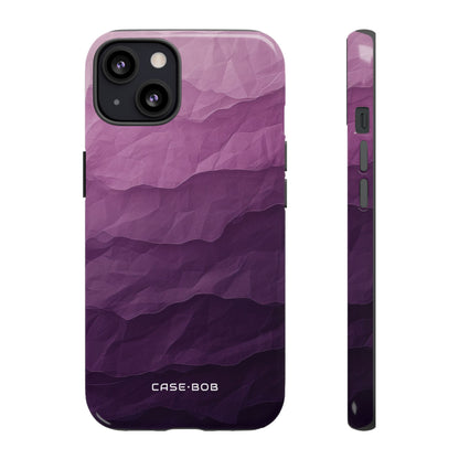 Lila Wellenlagen iPhone 13 Case - Tough