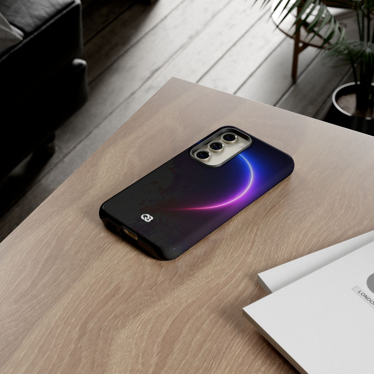 Luminous Eclipse · Tough Phone Case for Samsung · Black