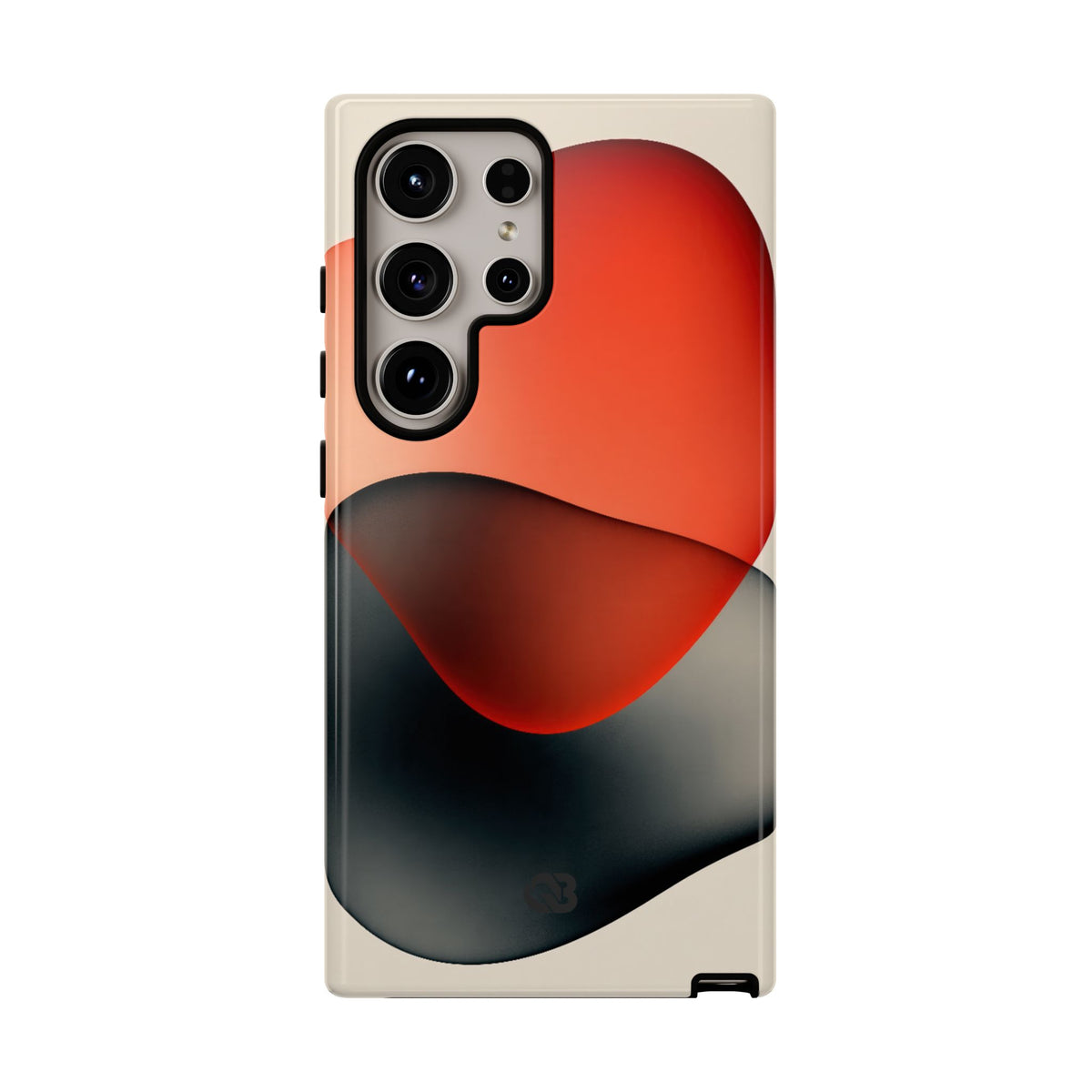 Translucent Crimson Form · Tough Phone Case for Samsung · Red
