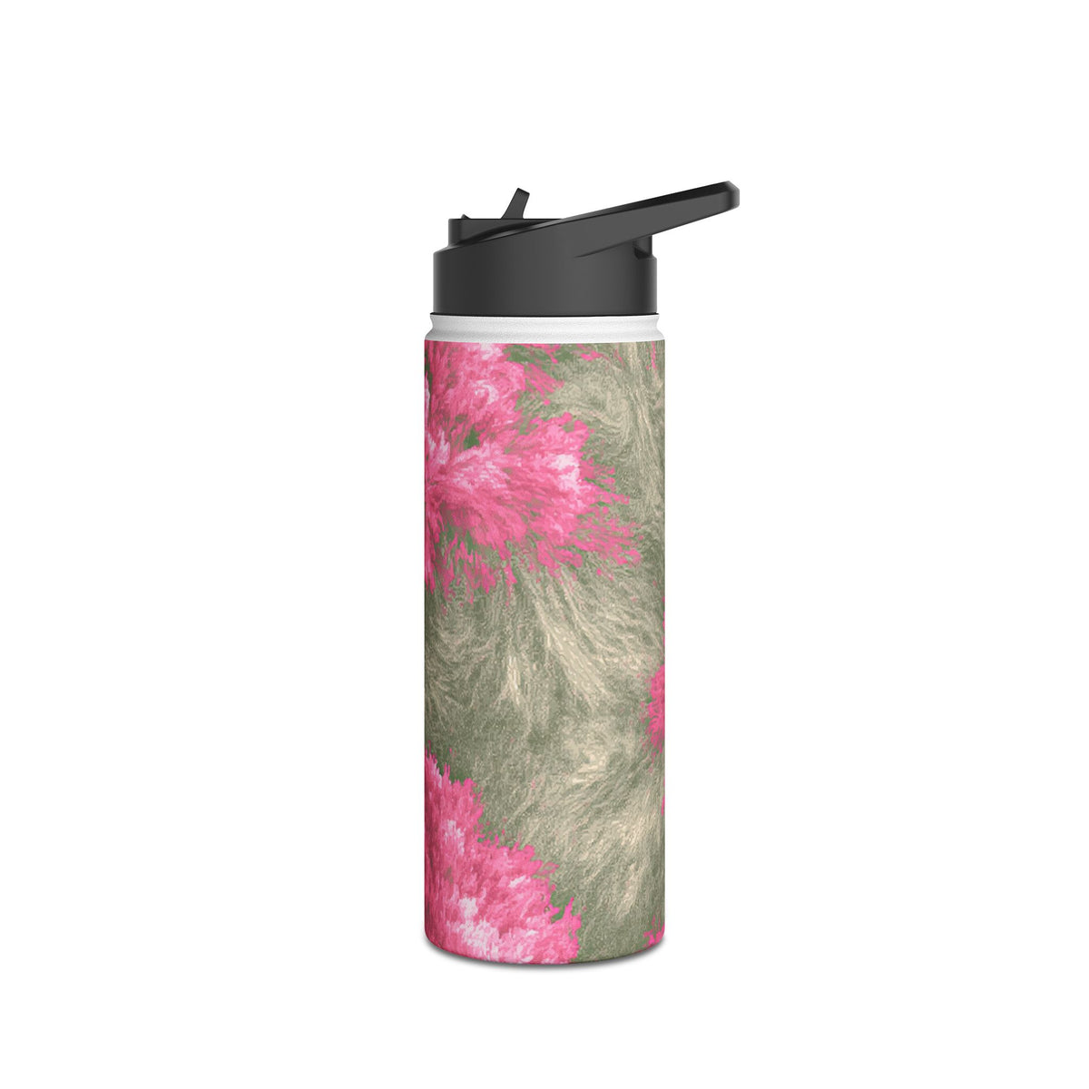 Digital Blossom · Insulated Water Bottle · Pink