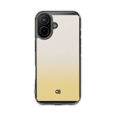 Solar Cream Ombre · Clear Impact Magnetic Phone Case for iPhone · Yellow