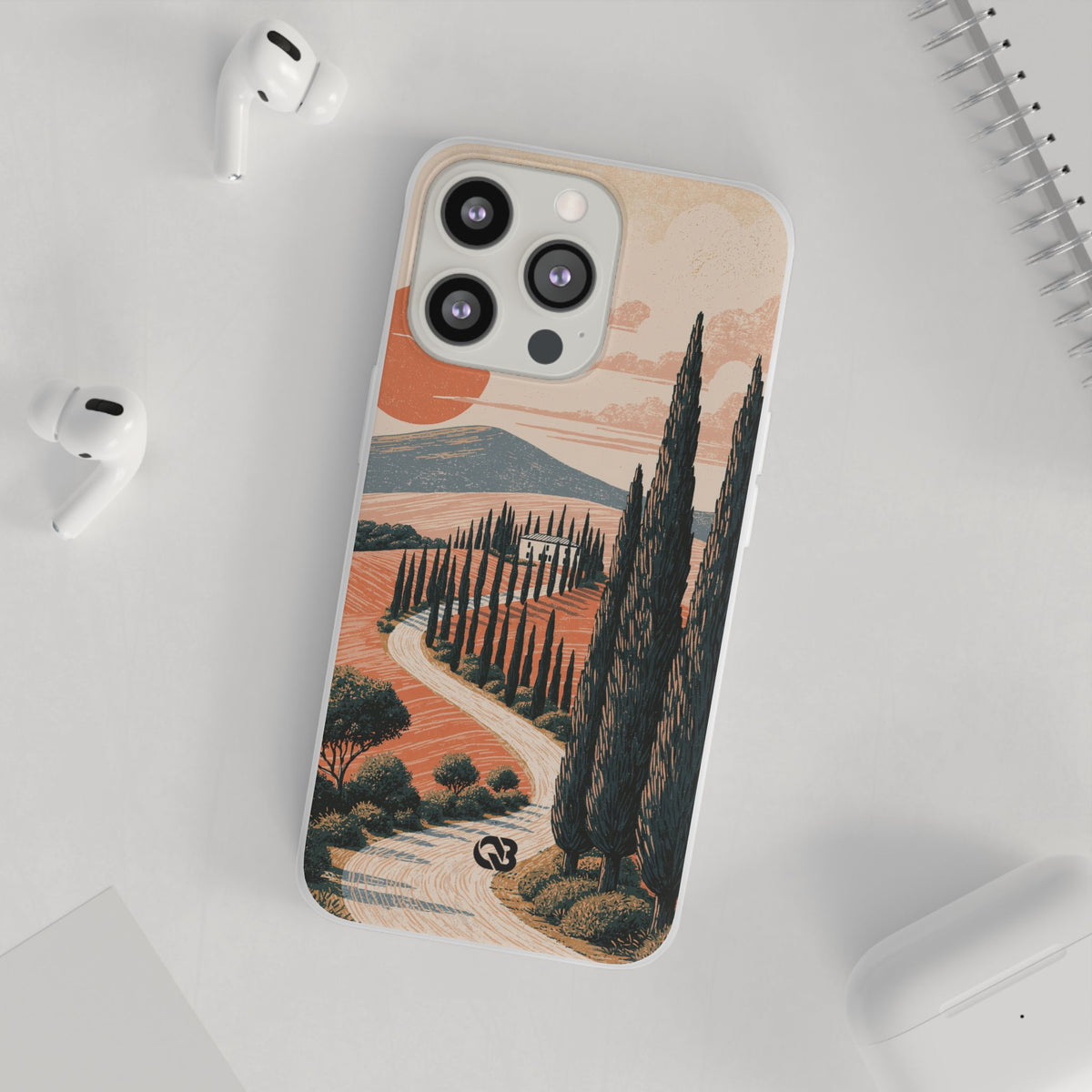 Tuscan Cypress Horizon · Lite Phone Case for iPhone ·  Orange