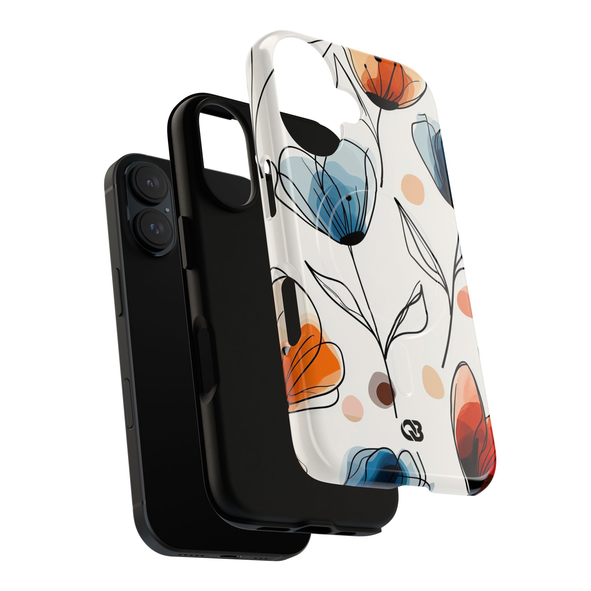 Ink Watercolor Tulips · Tough+ Handyhülle für iPhone · Magsafe