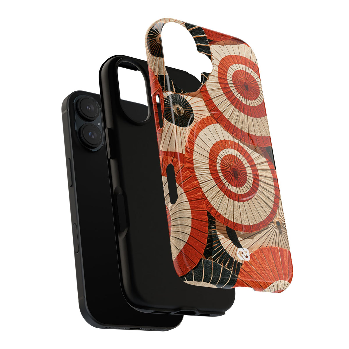 Vermilion Wagasa Motif · Tough 2.0 Magnetic Phone Case for iPhone · Red