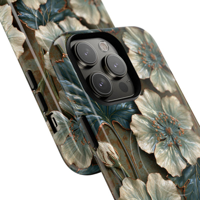 Gilded Blossom Reverie · Tough 2.0 Magnetic Phone Case for iPhone · Teal