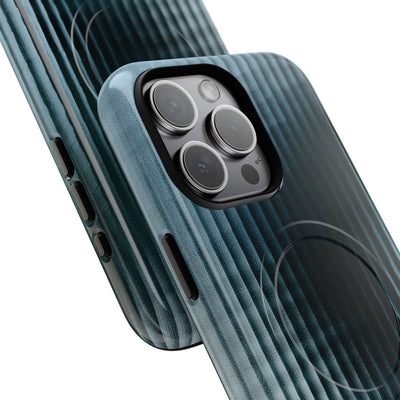 Blue Tough 2.0 Magsafe Phone Case for iPhone - Glacial Reeded Glass
