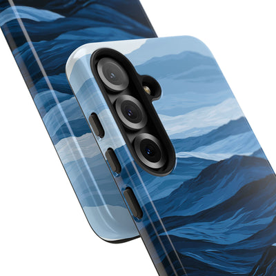 Blue Tough Phone Case for Samsung - Cobalt Ridge Tides