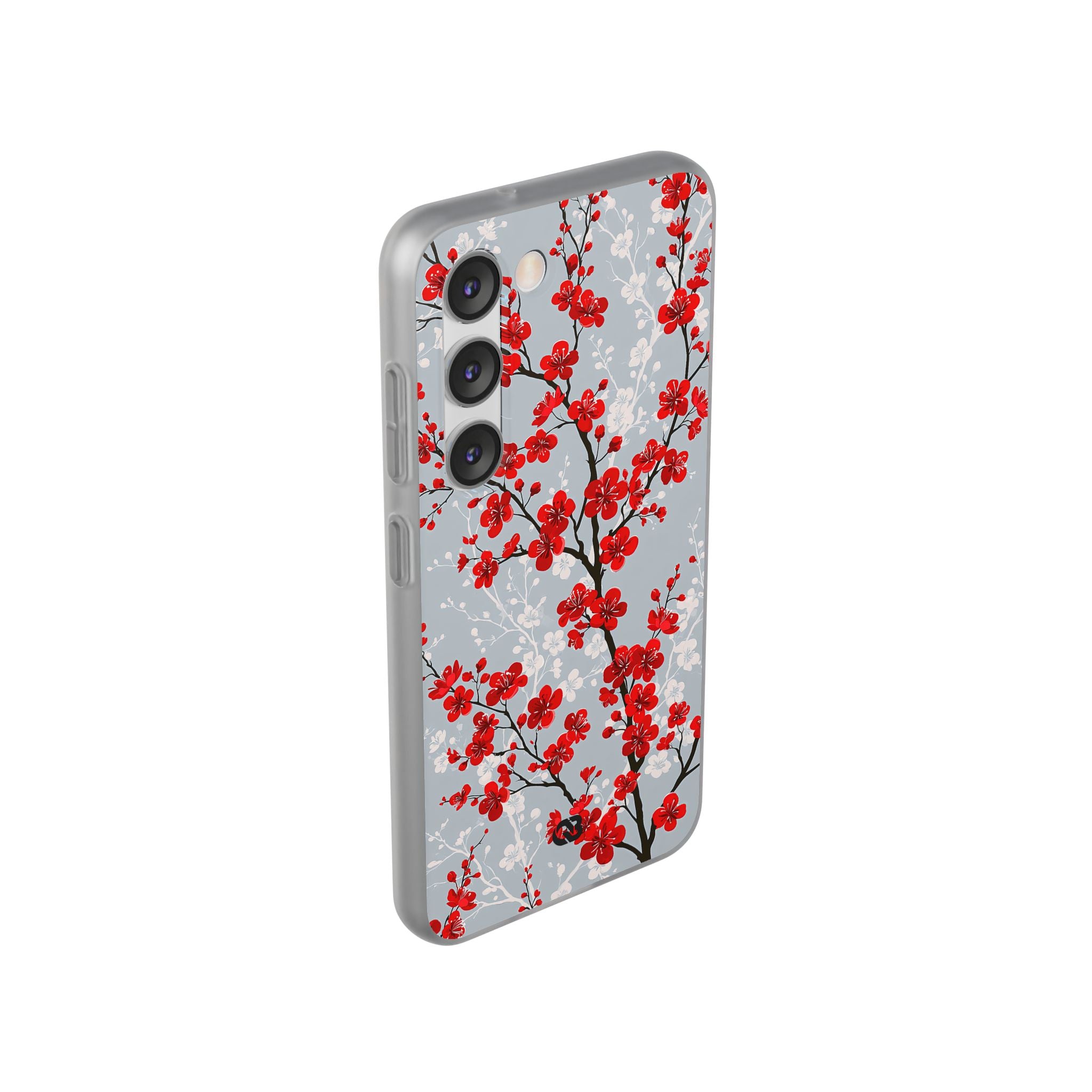 Grey Lite Phone Case for Samsung - Crimson Sakura Slate