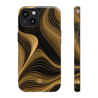Gilded Contour · Tough Phone Case for iPhone · Gold