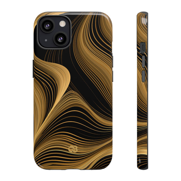 Gilded Contour · Tough Phone Case for iPhone · Gold