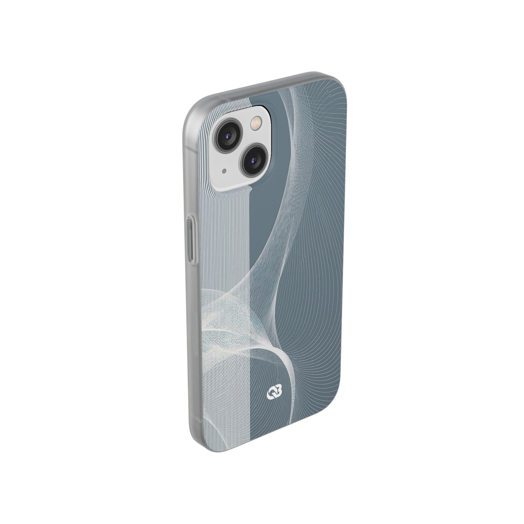 Grey Lite Phone Case for iPhone - Slate Mesh Horizon