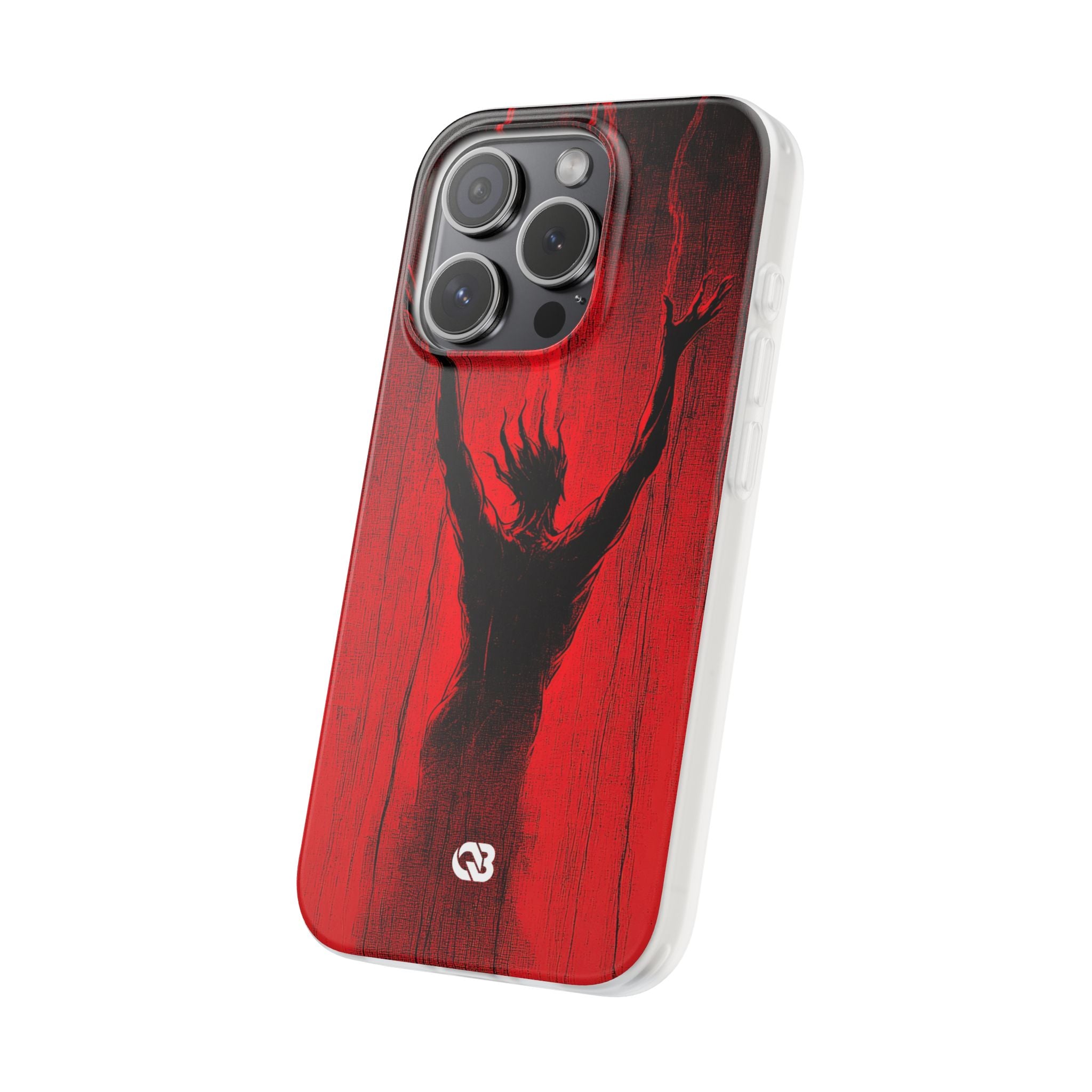 Crimson Shadow Ascent · Soft Custodia per iPhone