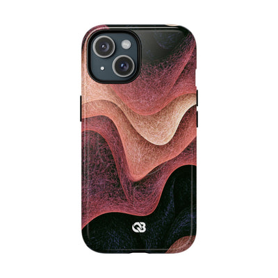 Rose Contour Waves · Tough 2.0 Magnetic Phone Case for iPhone · Pink