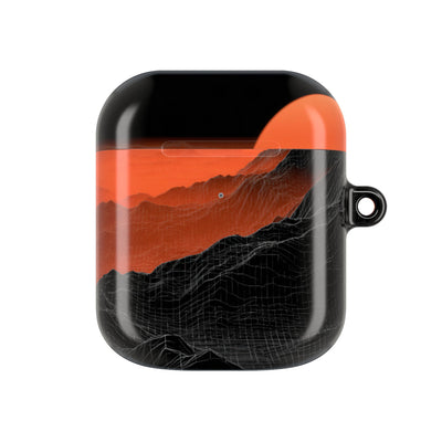 Solar Ridge Mesh · Hard Case for AirPods & AirPods Pro · Black