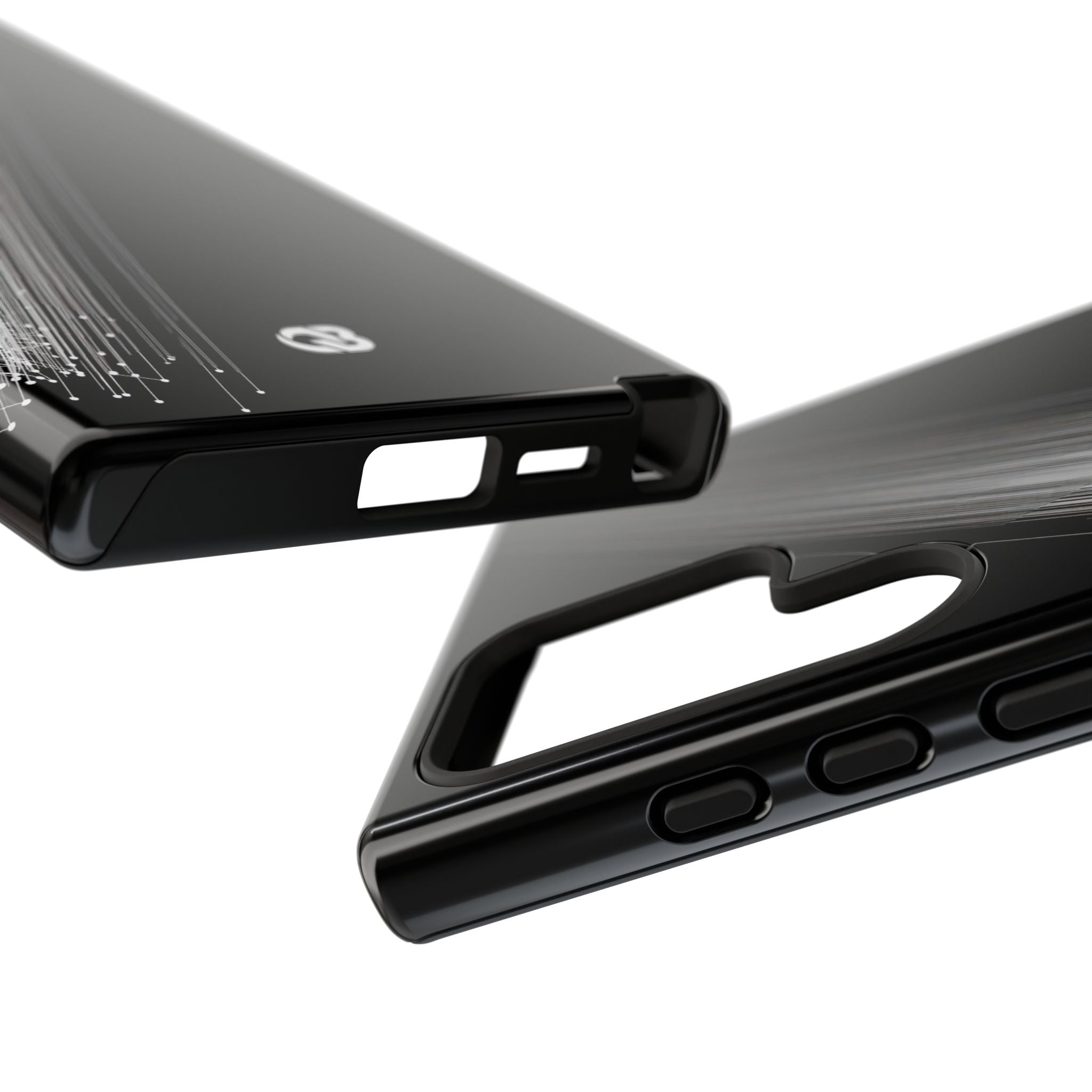 Black Tough Phone Case for Samsung - Linear Velocity Beam