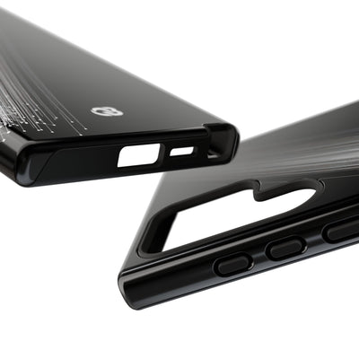 Black Tough Phone Case for Samsung - Linear Velocity Beam