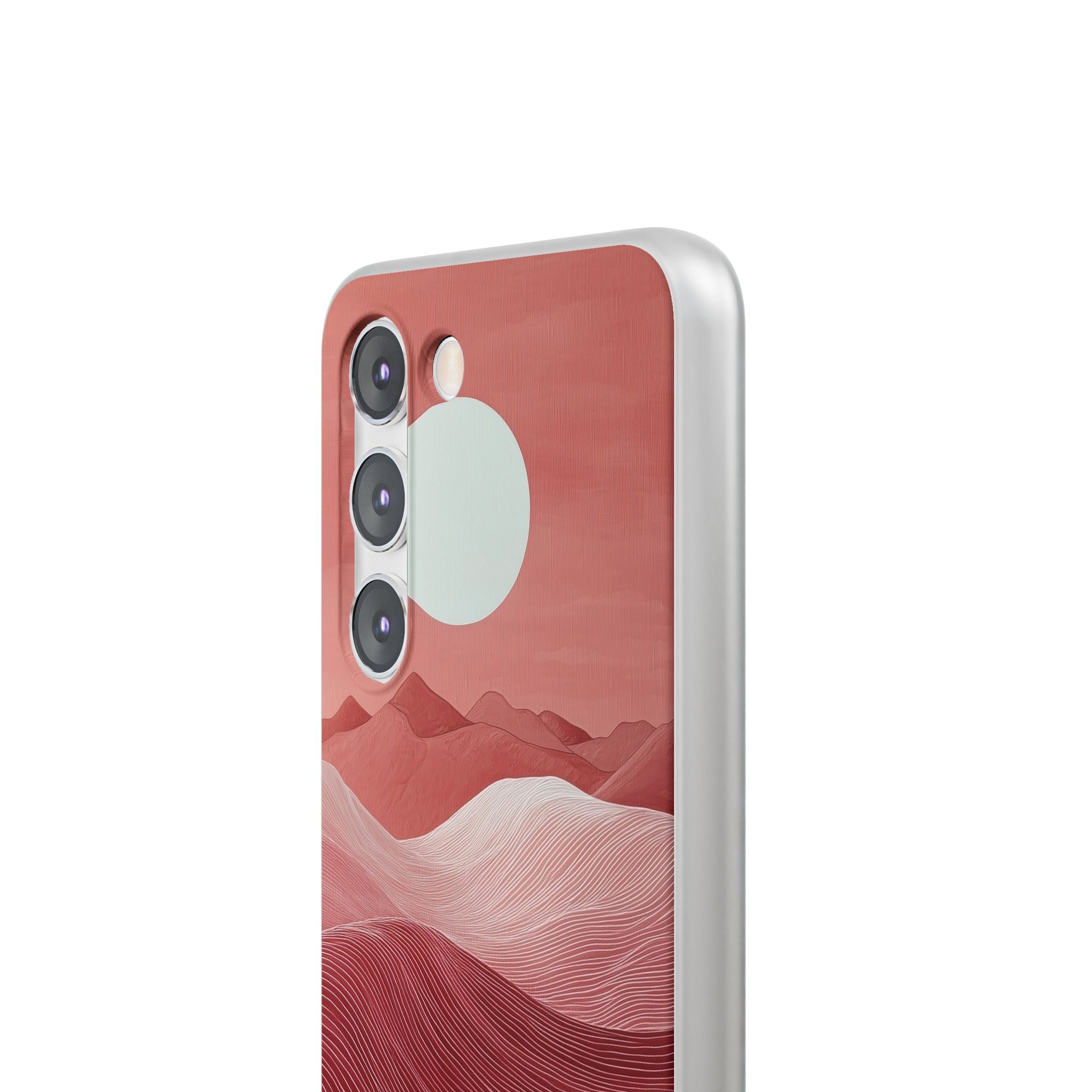 White Orb Dunes Samsung S23 Case - Soft