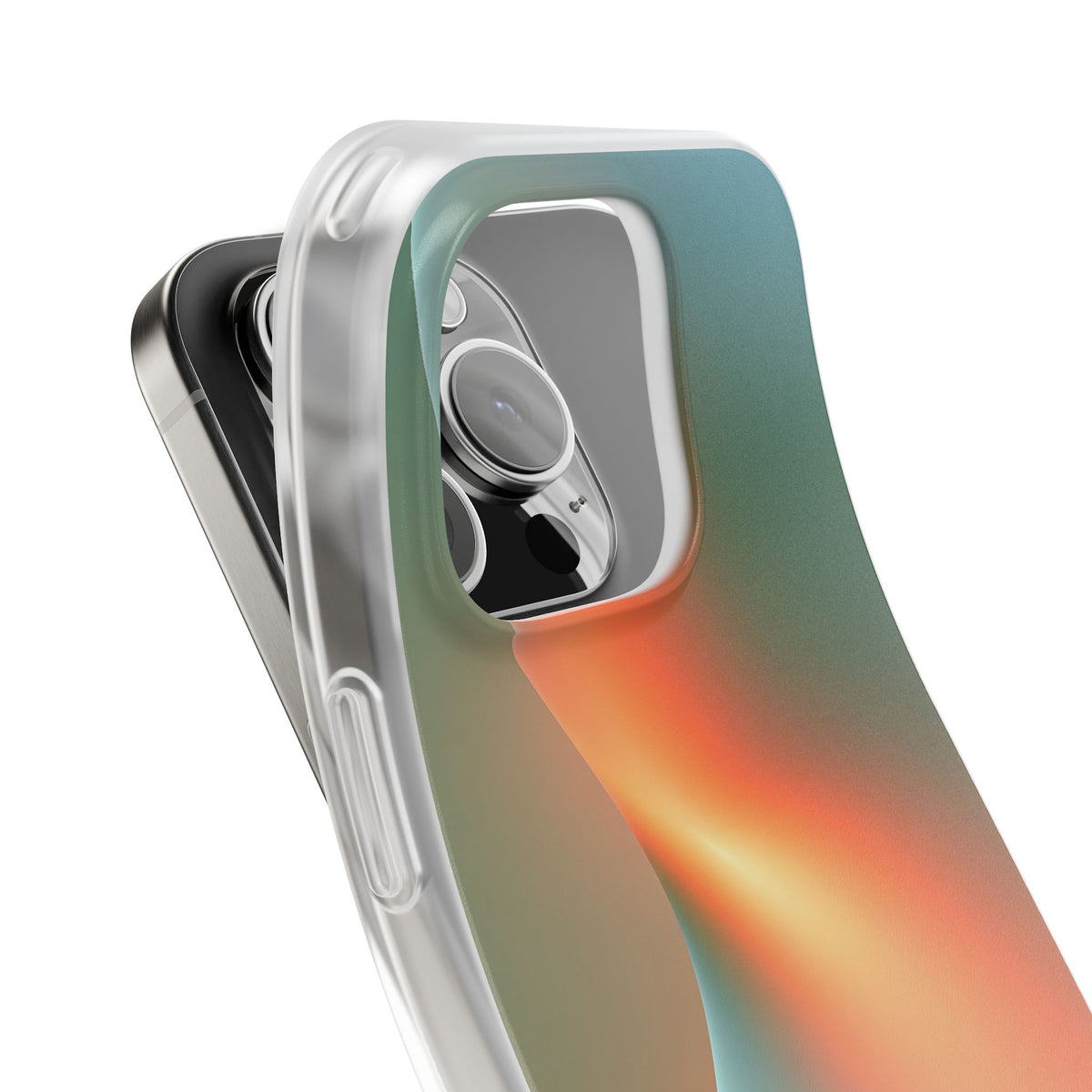 Radiant Contour · Lite Phone Case for iPhone ·  Orange