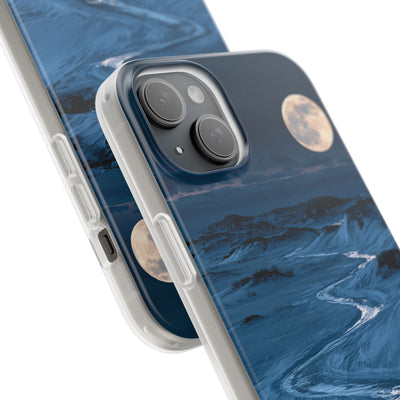 Arctic Moon Drift · Lite Phone Case for iPhone ·  Blue
