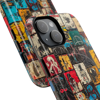 Figured Grid iPhone 15 Case - Tough+