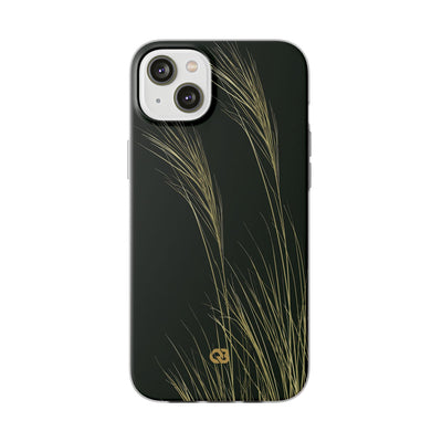 Green Lite Phone Case for iPhone - Midnight Gilded Grass