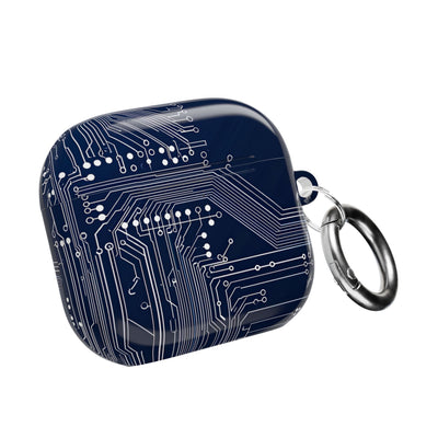 Silicon Grid · Hard Case for AirPods & AirPods Pro · Blue
